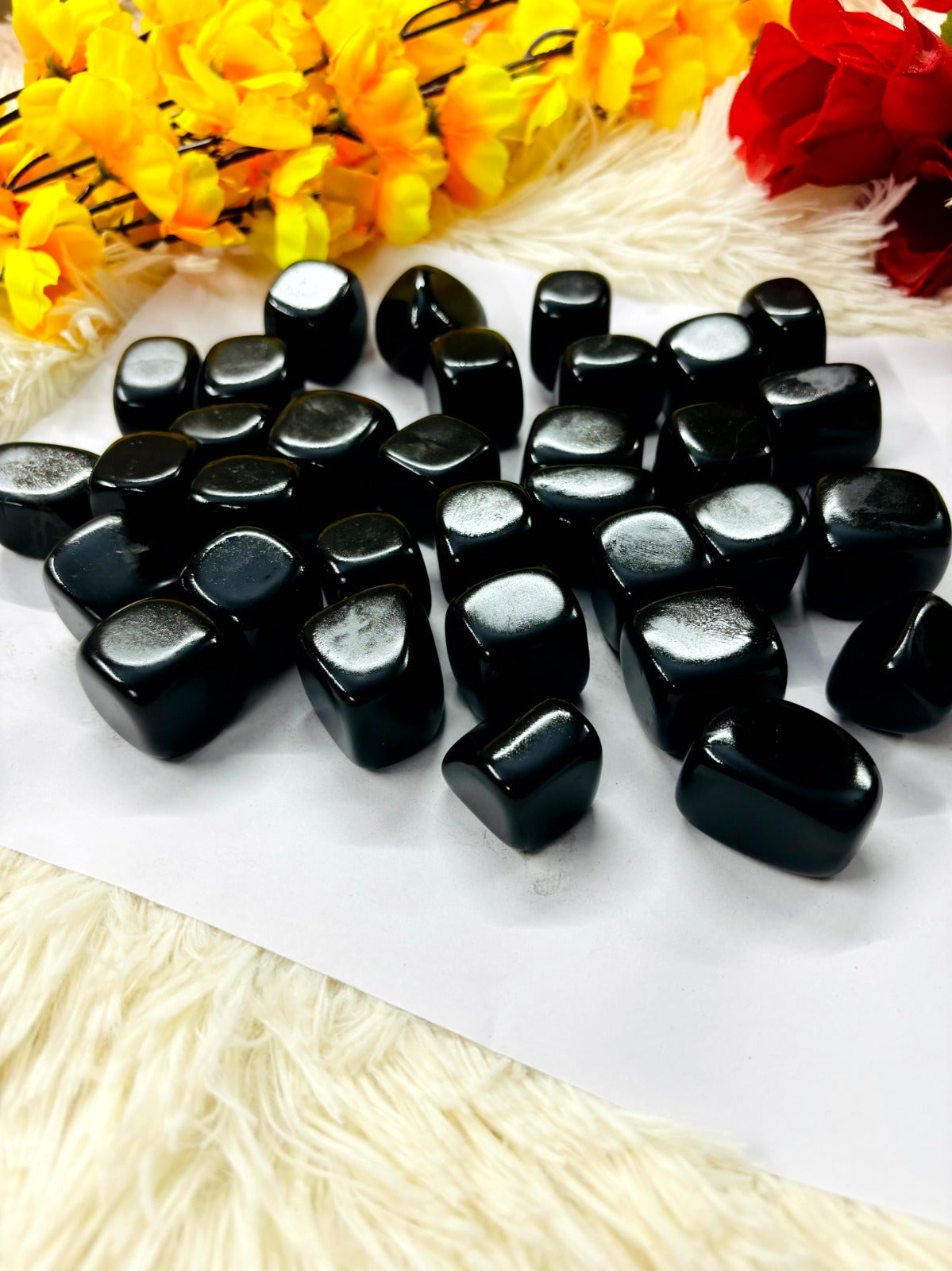 Black Obsidian Tumbled Stone - Natural Healing Crystal
